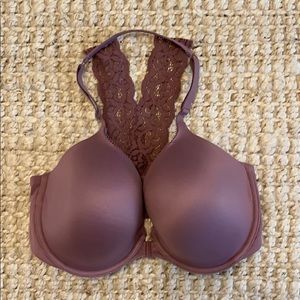 Mauve Body By Victoria racerback Bra